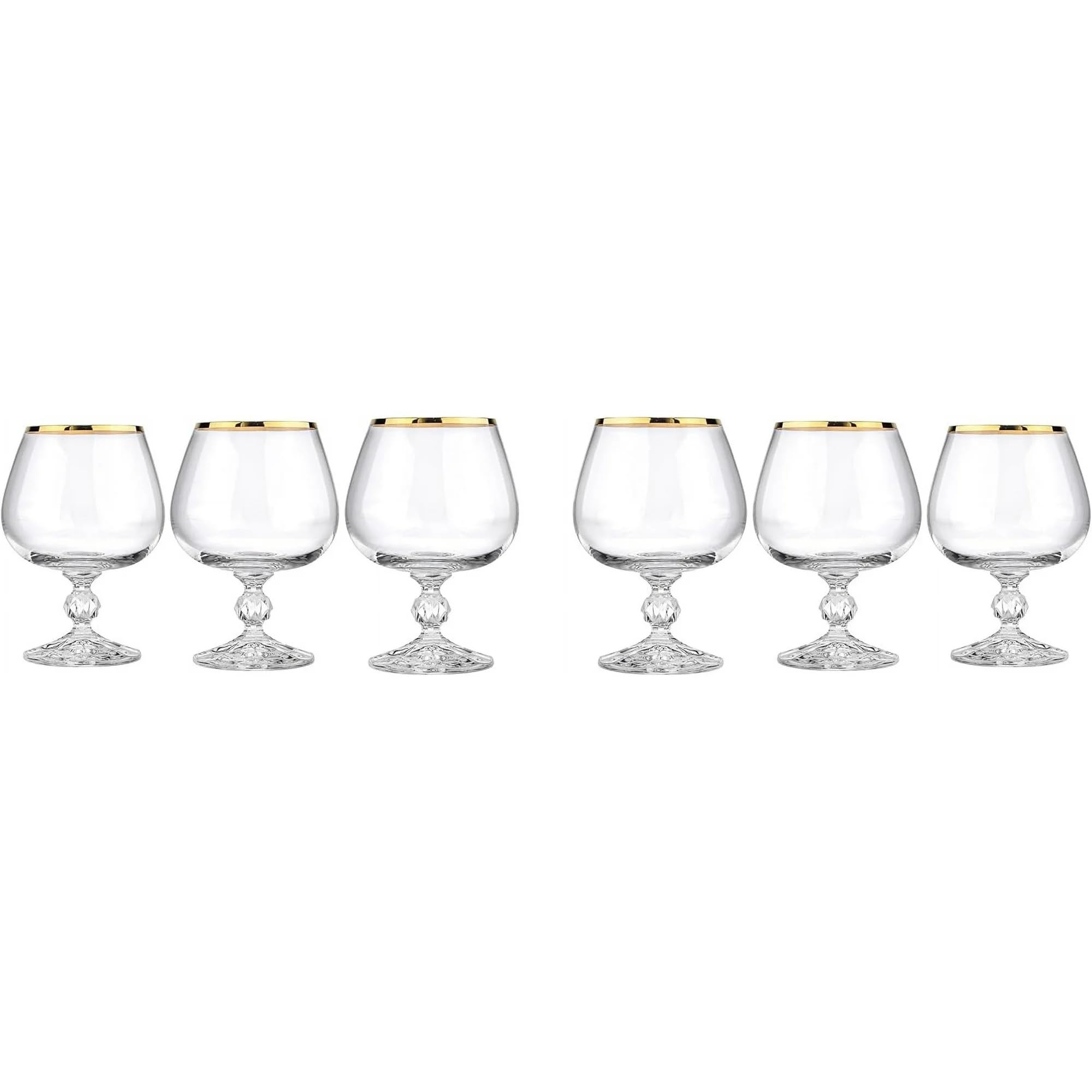 Amazon.com | Crystalex Bohemia Claudia Golden Celebration 24-Piece