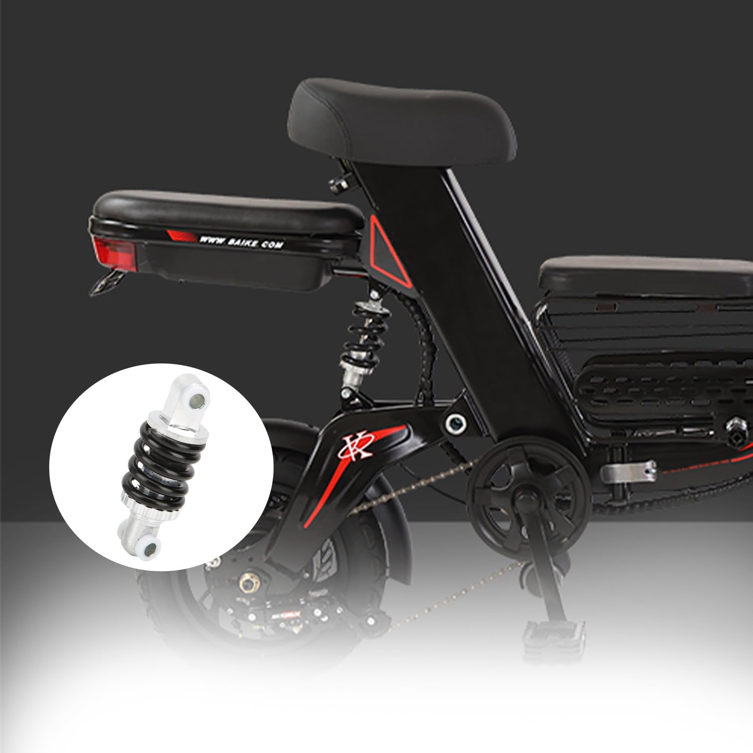1 Coppia Ammortizzatore Posteriore Moto 90mm 400lbs Sospensione Ammortizzatore Ammortizzatore a Molla Regolabile per Mini Pocket Bike 47cc 49cc, Scooter Elettrico, Dirt Bike 250cc