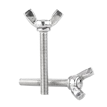 Ketsicart Bolt, Environment-friendly Screw Bolt Wing Screw, M6 DIN316 for Machinery Industry Electronics Construction Factory Machinery(M6*40mm)