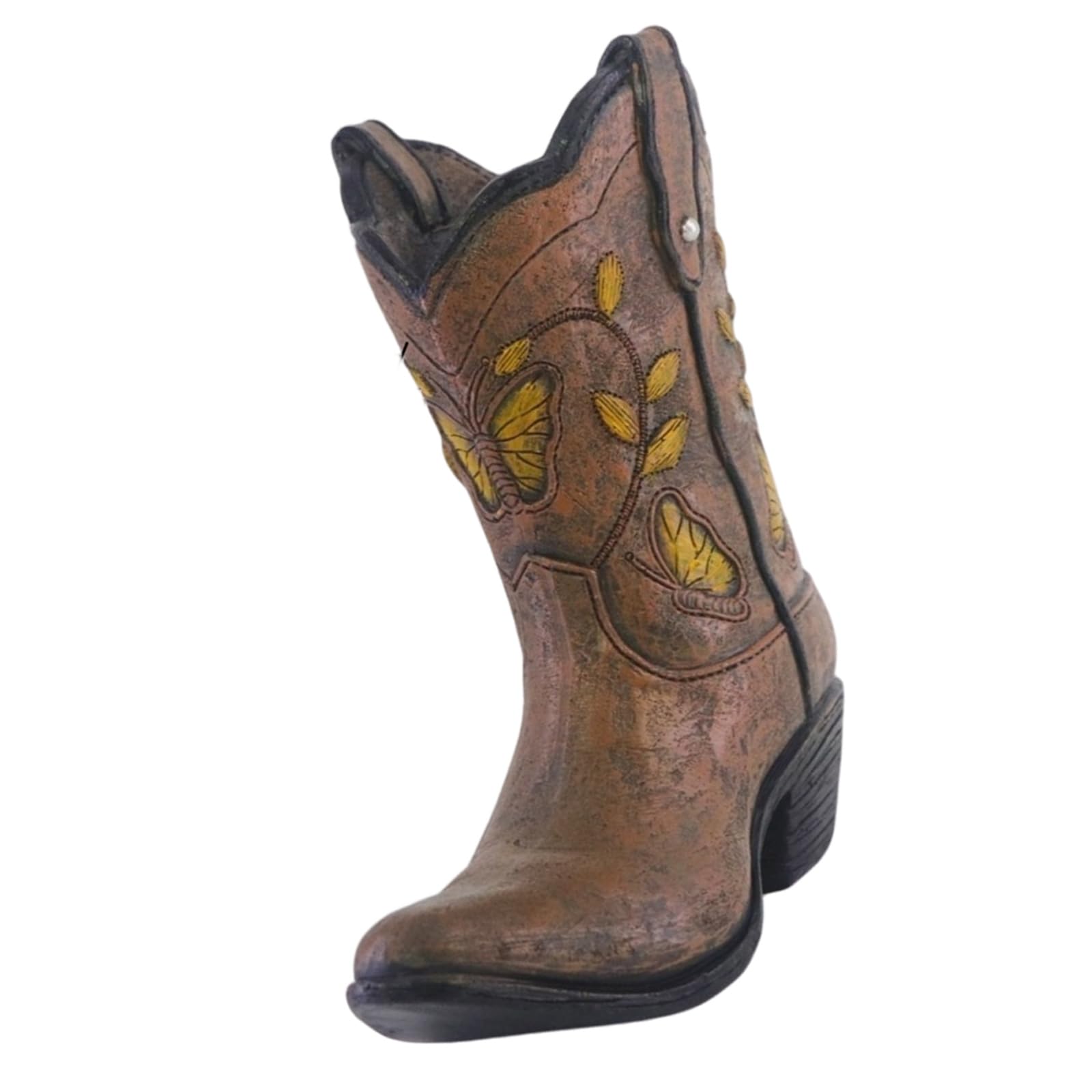 Xjdzineq Cowboy Boot Vase for Hydroponic Flower Arrangement Home Decor Resin Flower Container