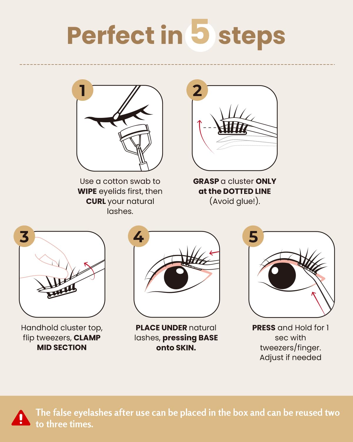 Self Adhesive Eyelashes Glue Free Lash Clusters Easy Removal Ultra Thin Lightweight Press on lashes Natural Wispy 10-14mm Fluffy False Eyelashes 90 Clusters Lash Clusters Kit