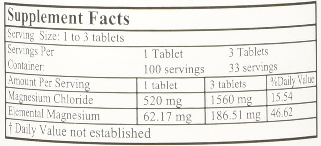 Alta Health Alta Health Magnesium Chloride 100 (Pack of 2), 100 Count