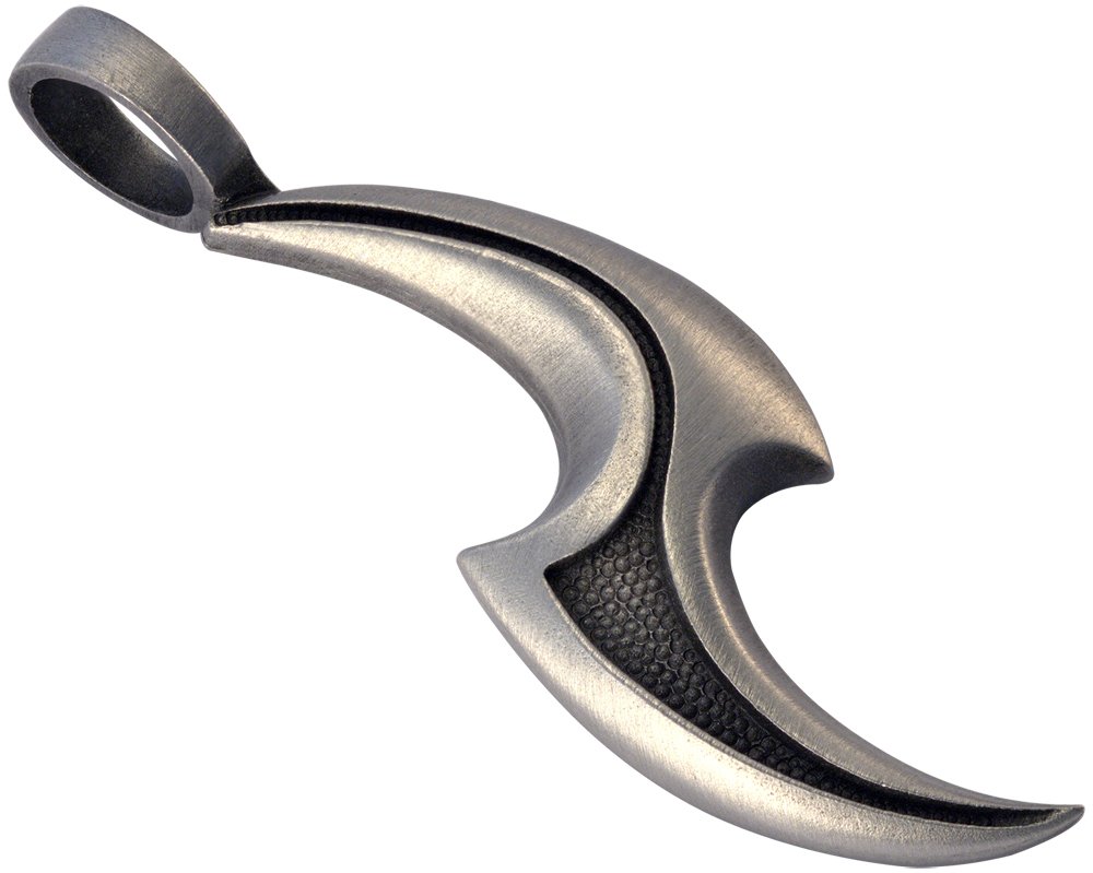 Bico RawElectra Pendant & Adjustable Black Leather Necklace (SBD5) - dynamic and extroverted