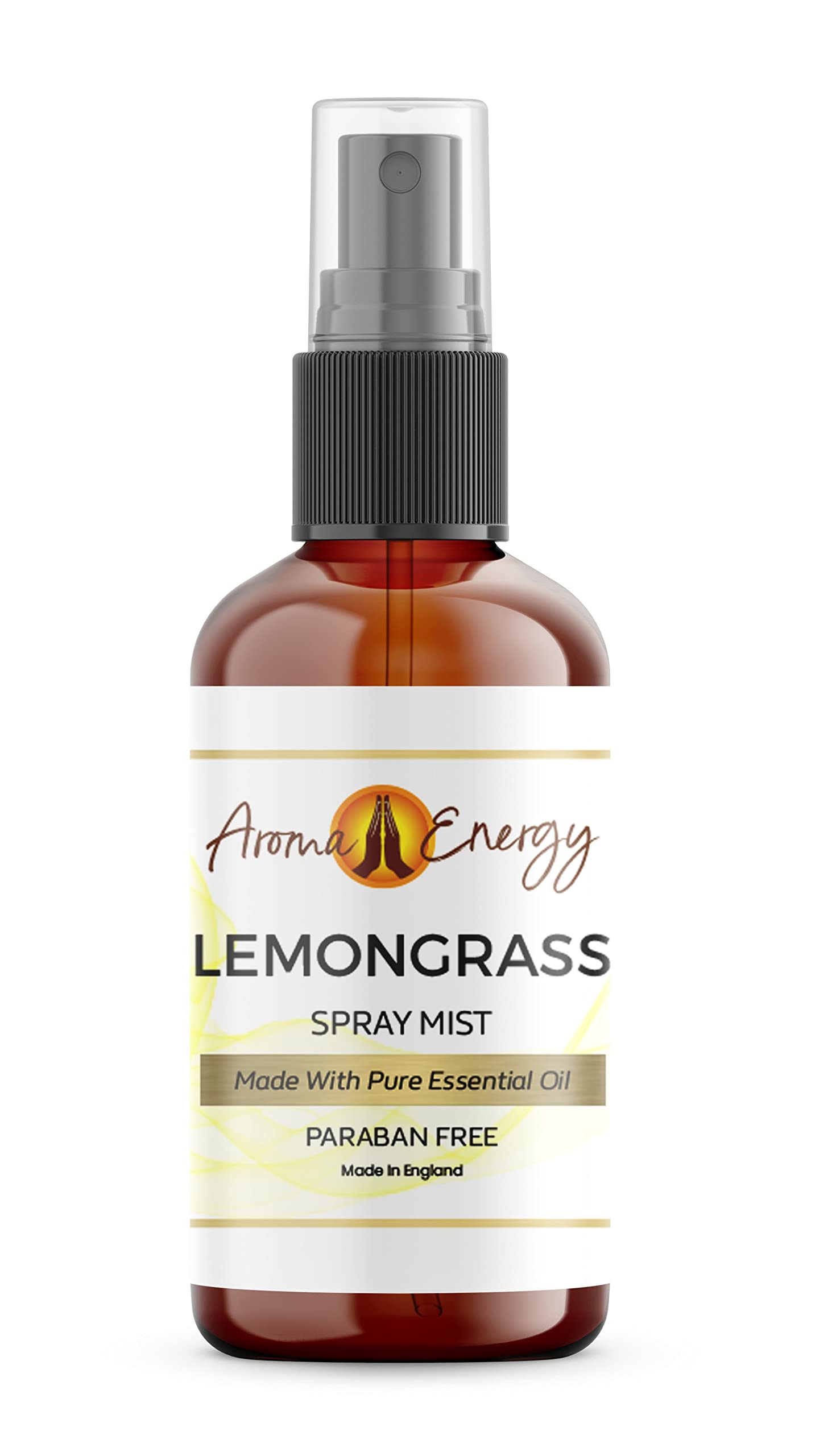 Aroma Energy Lemongrass Room Spray 100ml – Pure Natural Essential Oil Fragrance Mist