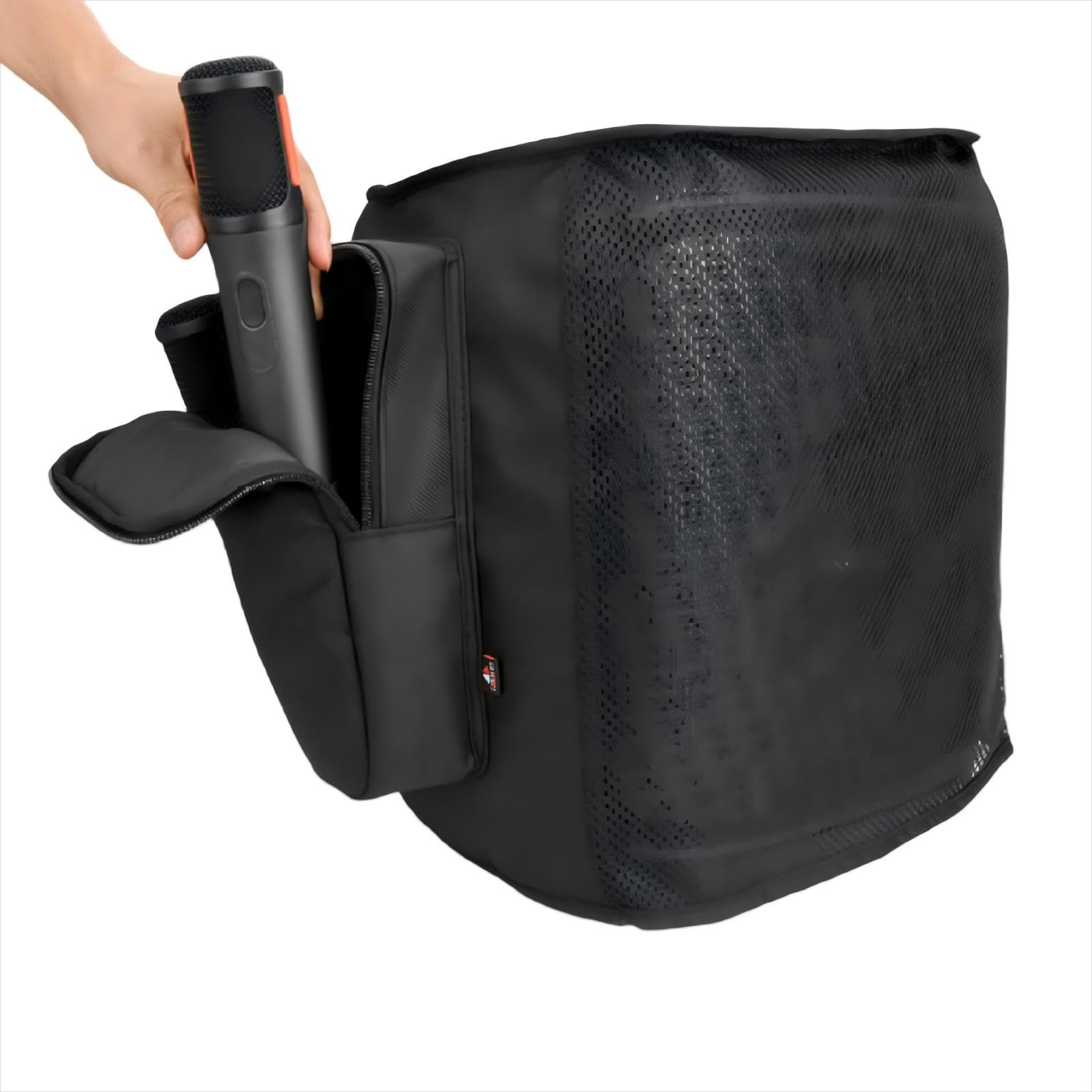 Lautsprecherhülle Schutzhülle für JBL PartyBox Encore 2/2 Essential Portable Lautsprecher, Outdoor Party Reise Staubschutz Netzhülle mit Aufbewahrungstasche für Mikrofone Zubehör