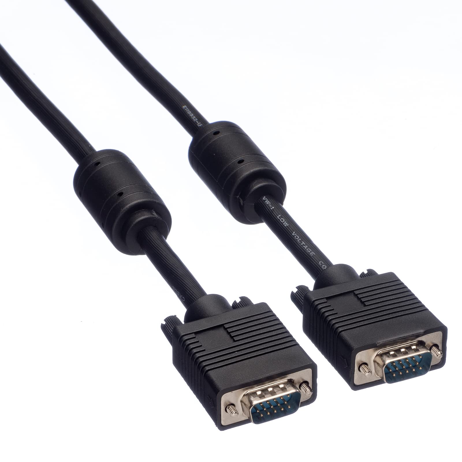 ROLINE Monitor-Kabel mit Ferritkern+DDC, HD15 ST-ST, 3 m