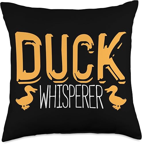 Whisperer Duck Water Bird - Almohada de 18 x 18 pulgadas, multicolor disponible en Yaxa Peru
