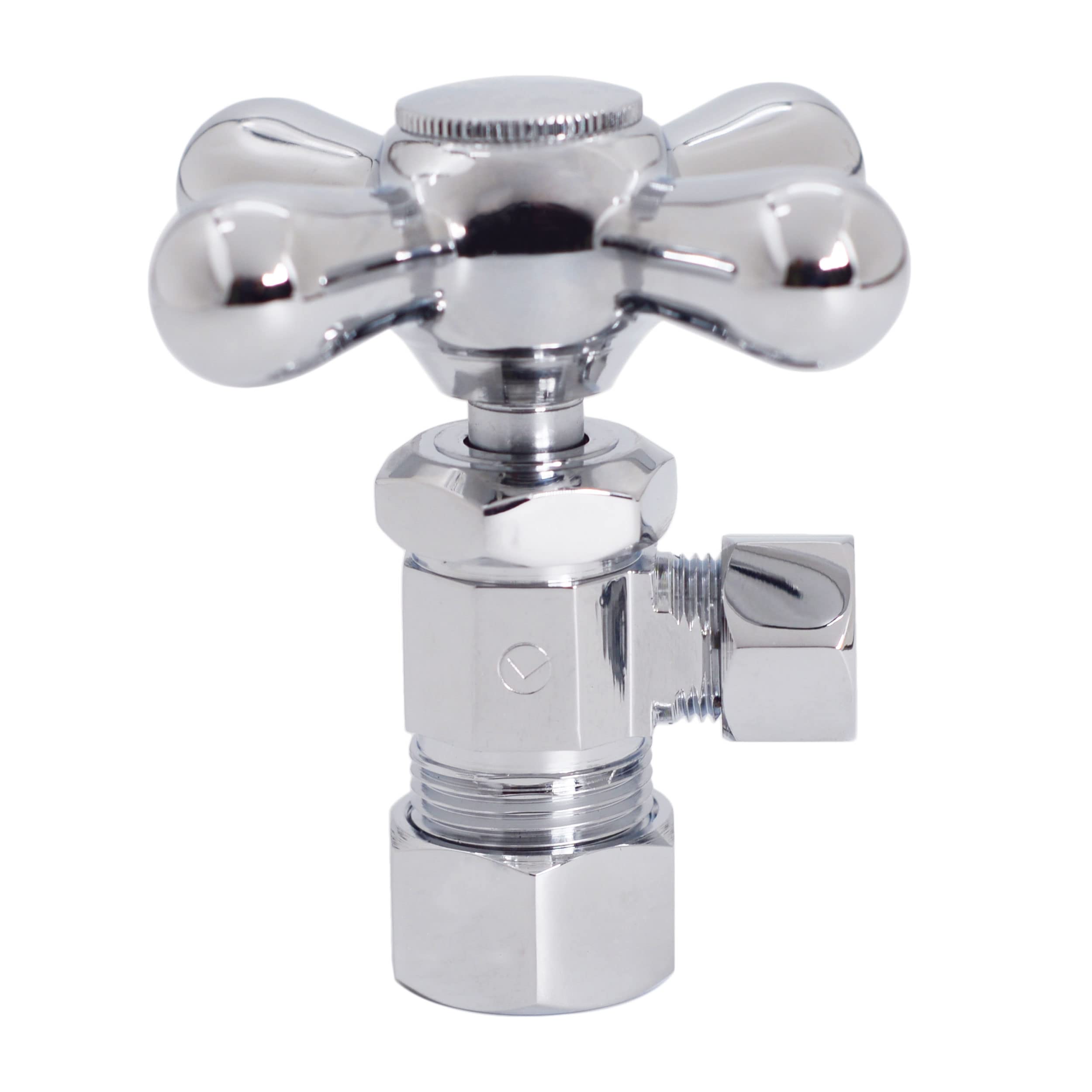 Westbrass Cross Handle Angle Stop Shut Off Valve, 1/2