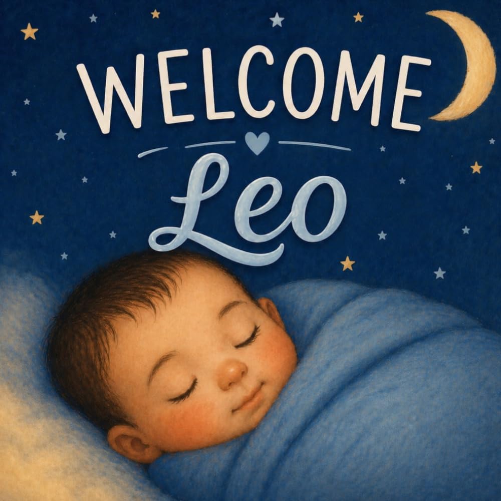 Welcome, Leo: A Personalized Baby Book for Newborn Boys, Bedtime Stories, and Baby Shower Gifts (Three Hearts Personalized Baby Name Books (Leo))