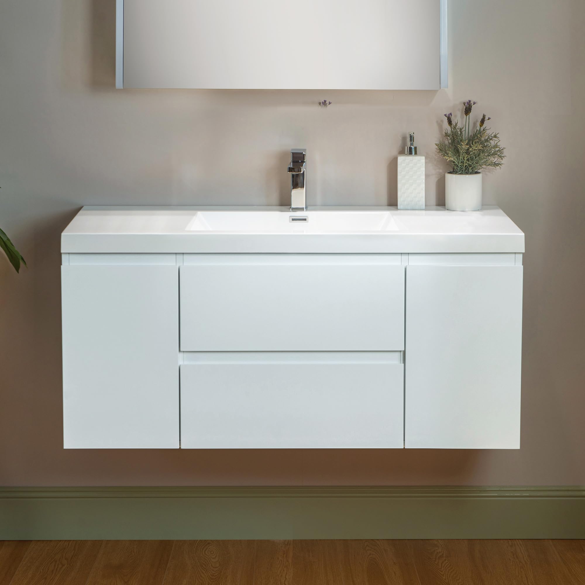 Amazon.com: WOODBRIDGE 48 in. W x 19 in. D Wall Mounted