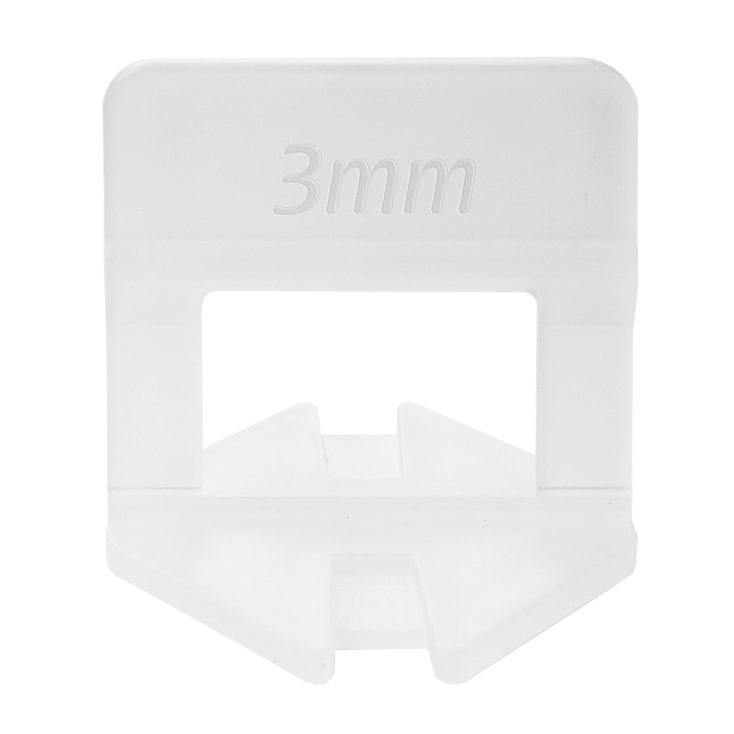 Lantelme Lot de 1000 languettes de nivellement pour aider à la pose de carrelage 1 à 4 mm, transparent