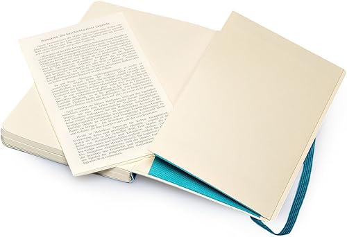 Vista 358 de Moleskine - Cuaderno clásico, tapa blanda, tamaño XL (7.5 x 9.5 pulgadas), a rayas/rayado, azul zafiro, 192 páginas Negro