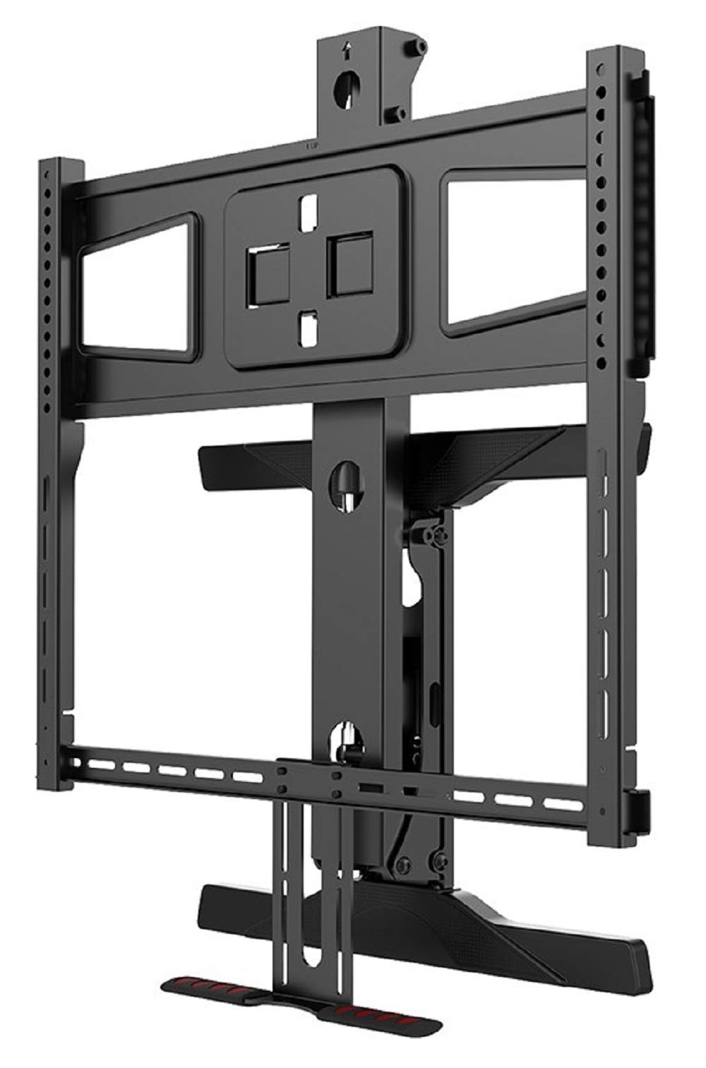 Monoprice Above Fireplace Height Adjustable Swivel TV Pull Down Mantel
