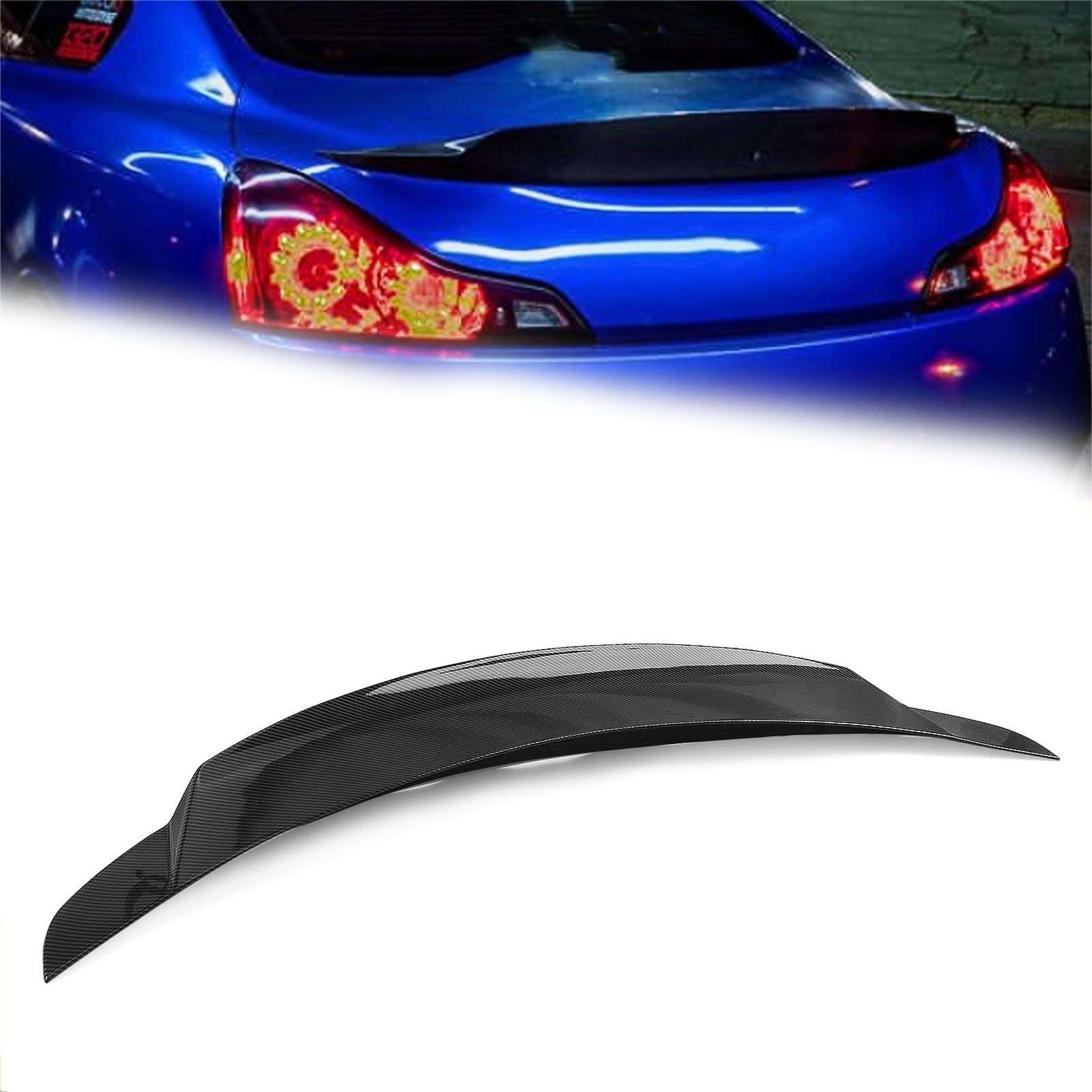 Aileron de coffre pour Infiniti G37 pour corriger la portance arrière - 4