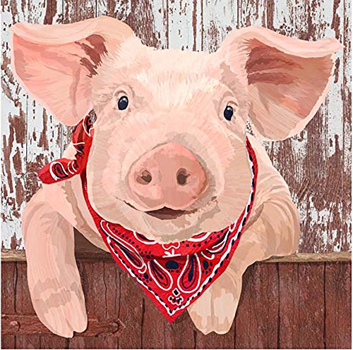 Art Needlepoint Baby Pig Miniature Canvas by Two Can Art