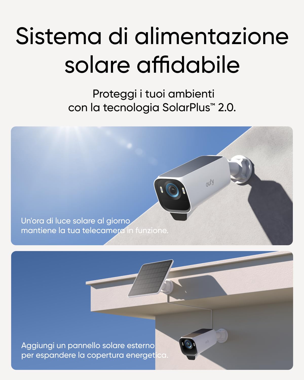 eufy Security eufyCam S3 Pro, 4K telecamera wifi esterno senza fili Visione Notturna a Colori, Riconoscimento Facciale AI, Nessun Canone Mensile, richiede HomeBase 3 (Ricondizionato)