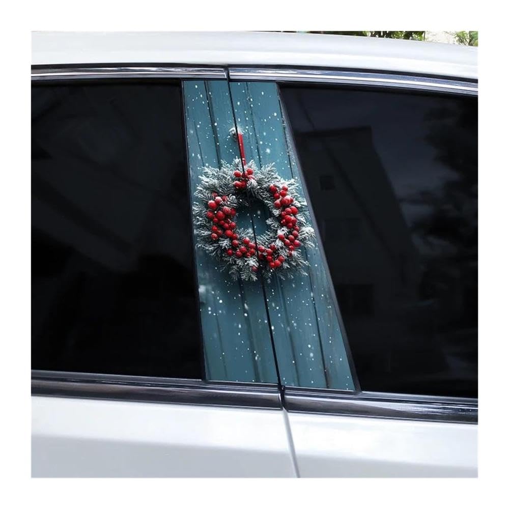 Body Parts 2pcs Car Center Column Decals Window DIY Car B-Pillar Decorative Stickers(B)