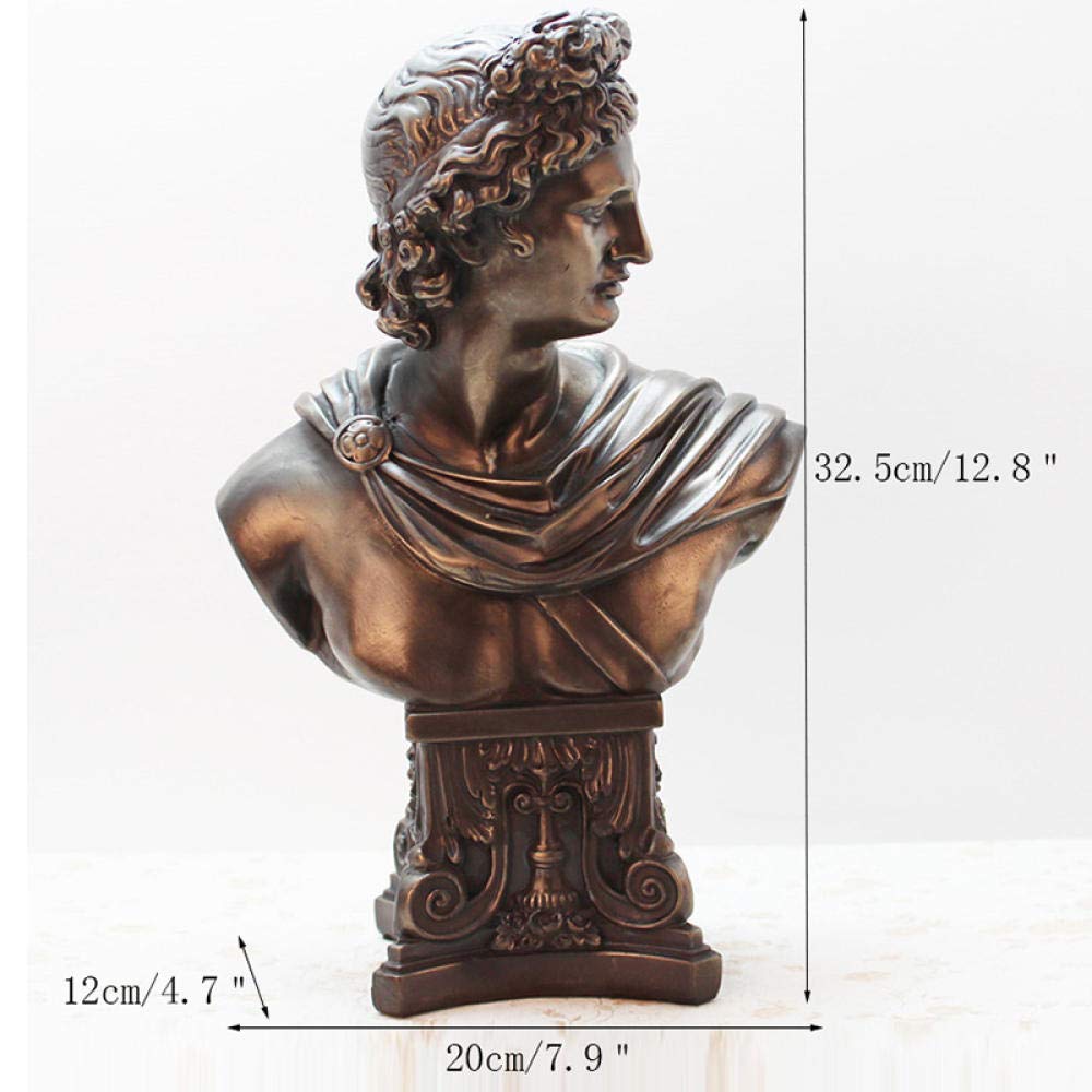 Statua Decorativa In Resina Stile Europeo - Scultura Artistica Per Casa Moderna, Colore Rosso