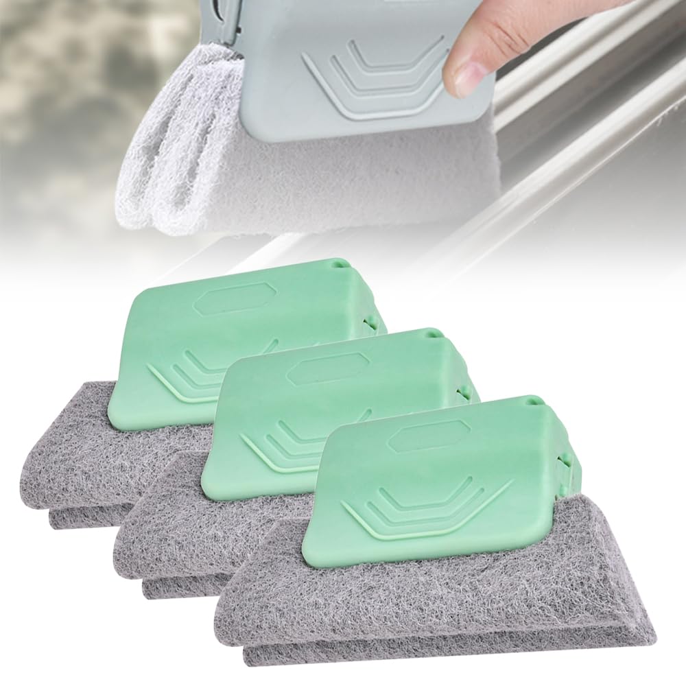 Magic Window Track Cleaner, 2025 Upgraded Handheld Cleaning Brush Set