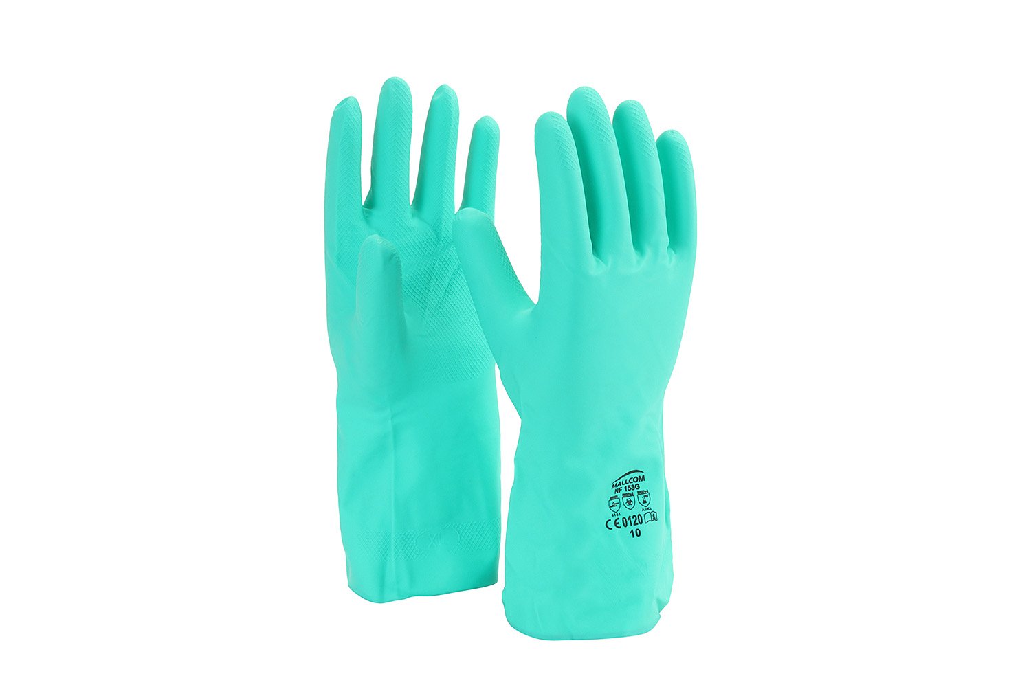 Mallcom NF153G Flocklined Nitrile Green Safety Gloves (10 Pairs), Size 10 (B01JIIHYHG) Amazon Price History, Amazon Price Tracker