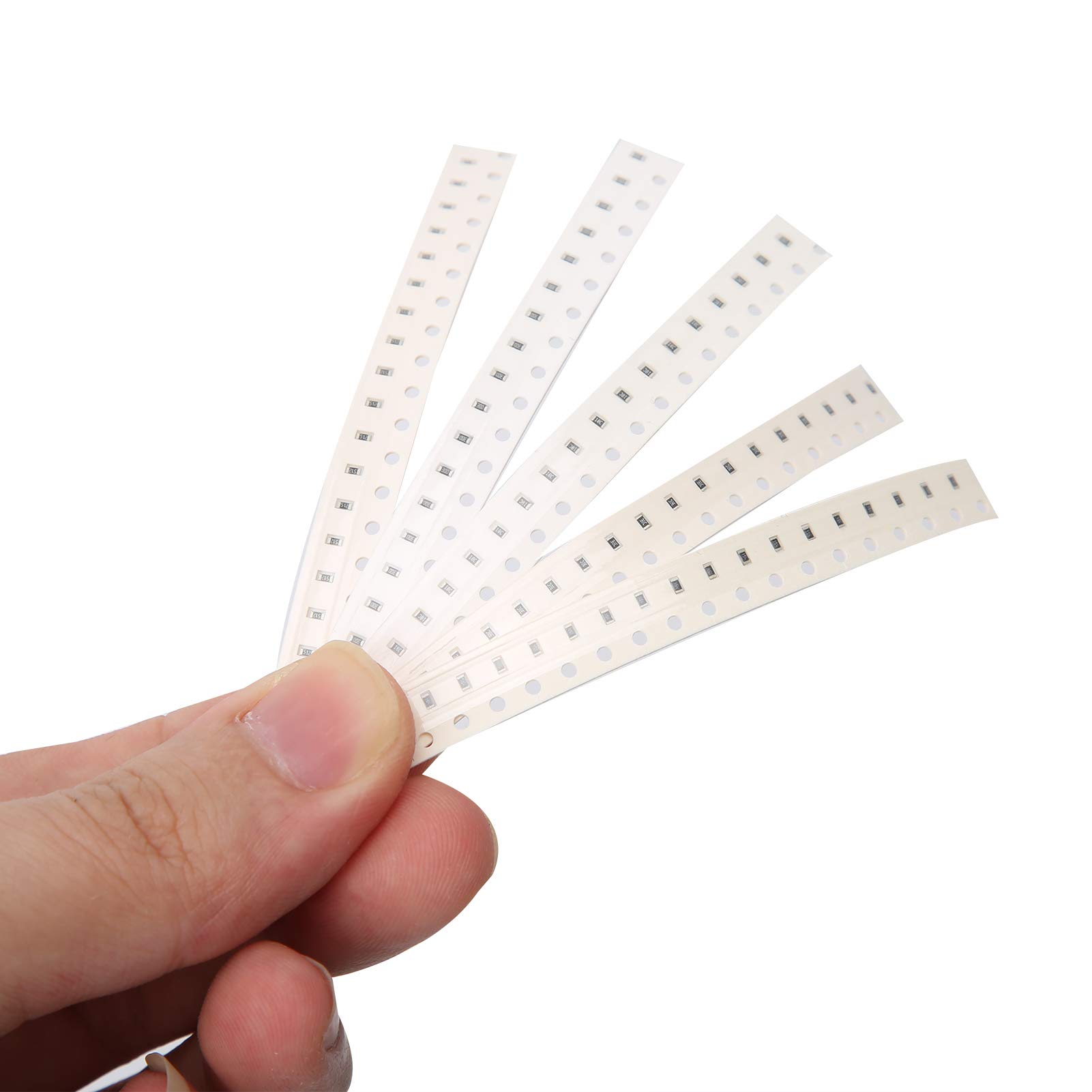 Resistencias, Kit de Resistencia SMD, 1800 Piezas 1/10 W 90 valores Cada 20 resistencias de Chip DIY 0603 SMD Muestra 1% Juego de resistencias Surtido, resistencias Individuales