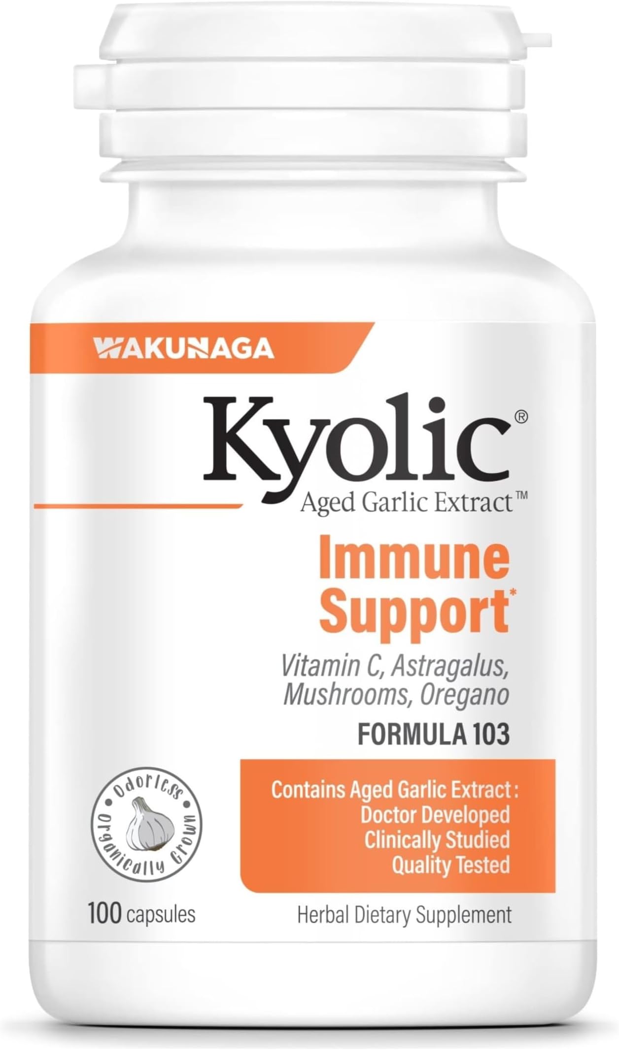 Aged Garlic Extract Formula 103 Immune Formula, 100 Capsules
