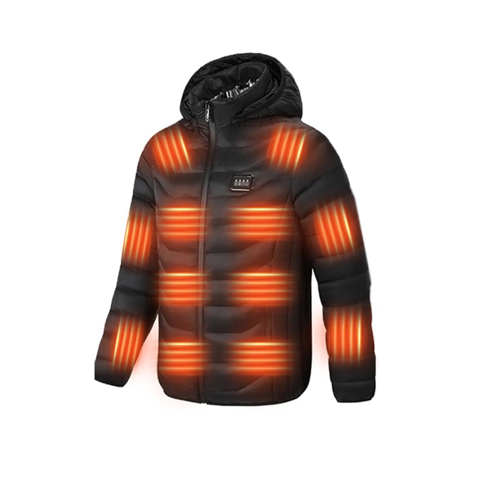 Gilet riscaldato elettrico XL, lavabile, ricaricabile, gilet invernale riscaldato per attività all'aperto (power bank not)