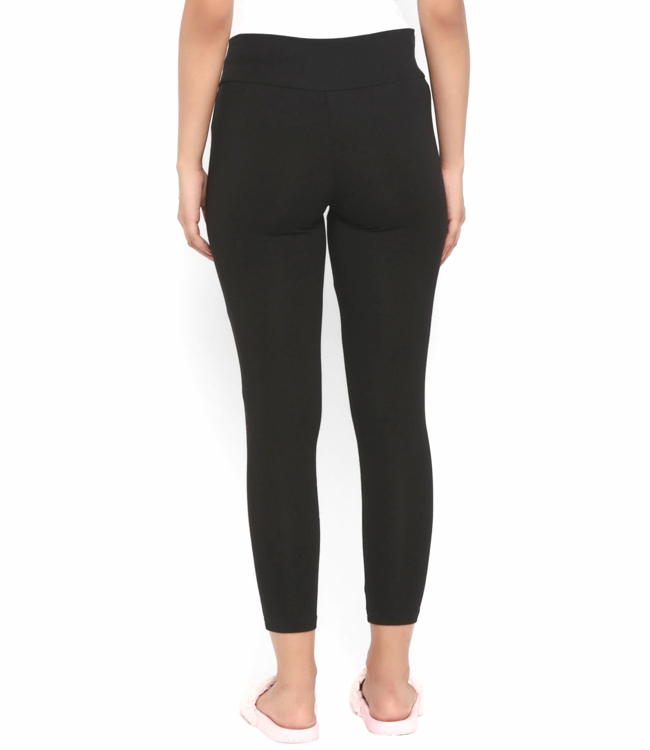 Khwaish Store Women's Low V-Shape Under The Belly Full Coverage Soft Support Full Length Maternity Pant, Jegging, Legging (in, Alpha, L, Regular, Big, Black) - Image 3 thumbnail
