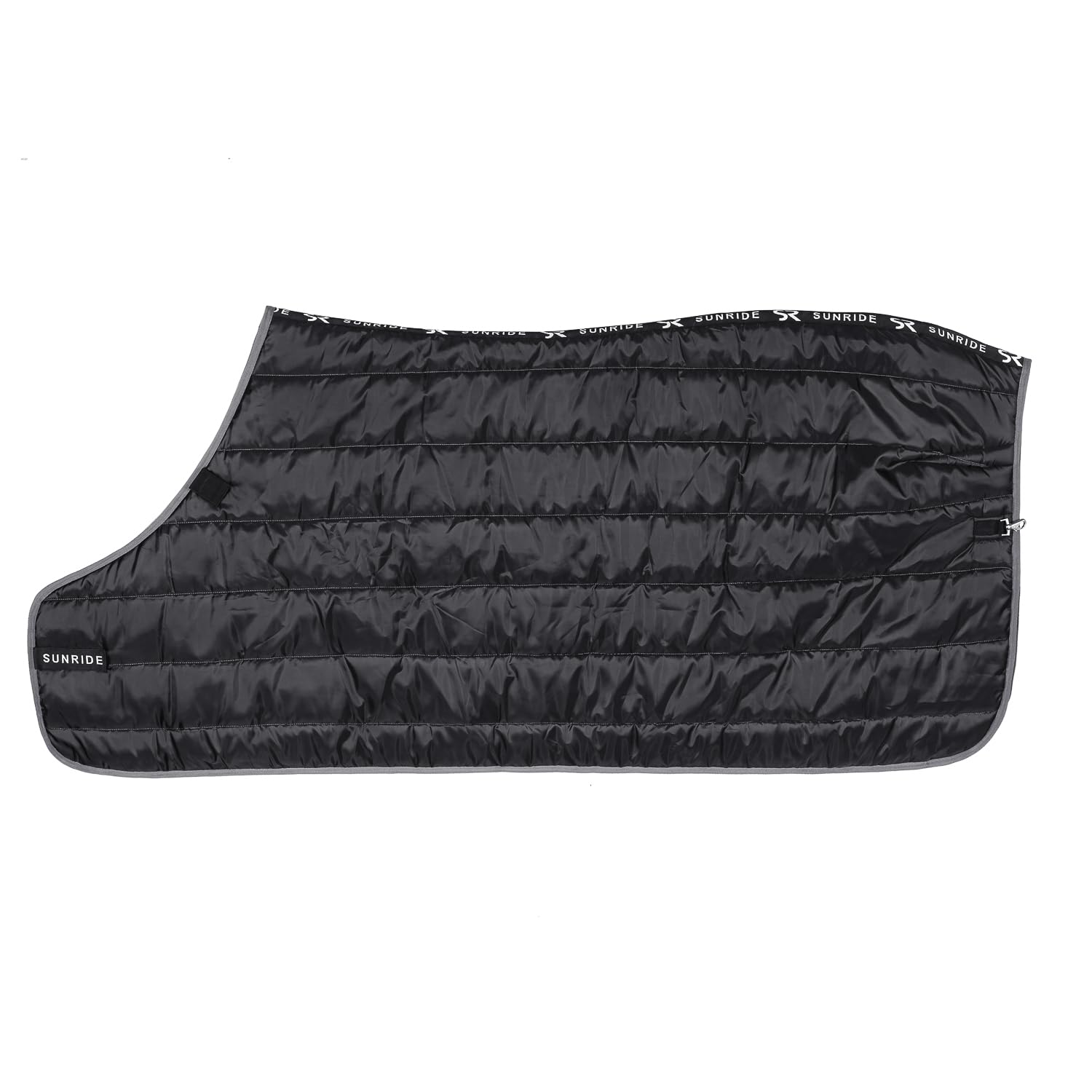 SUNRIDE Manta Interior de 150g para Caballos - Puede combinarse de Manera Flexible con Nuestras Mantas de Invierno y Capas Impermeables (115 cm, Negro)