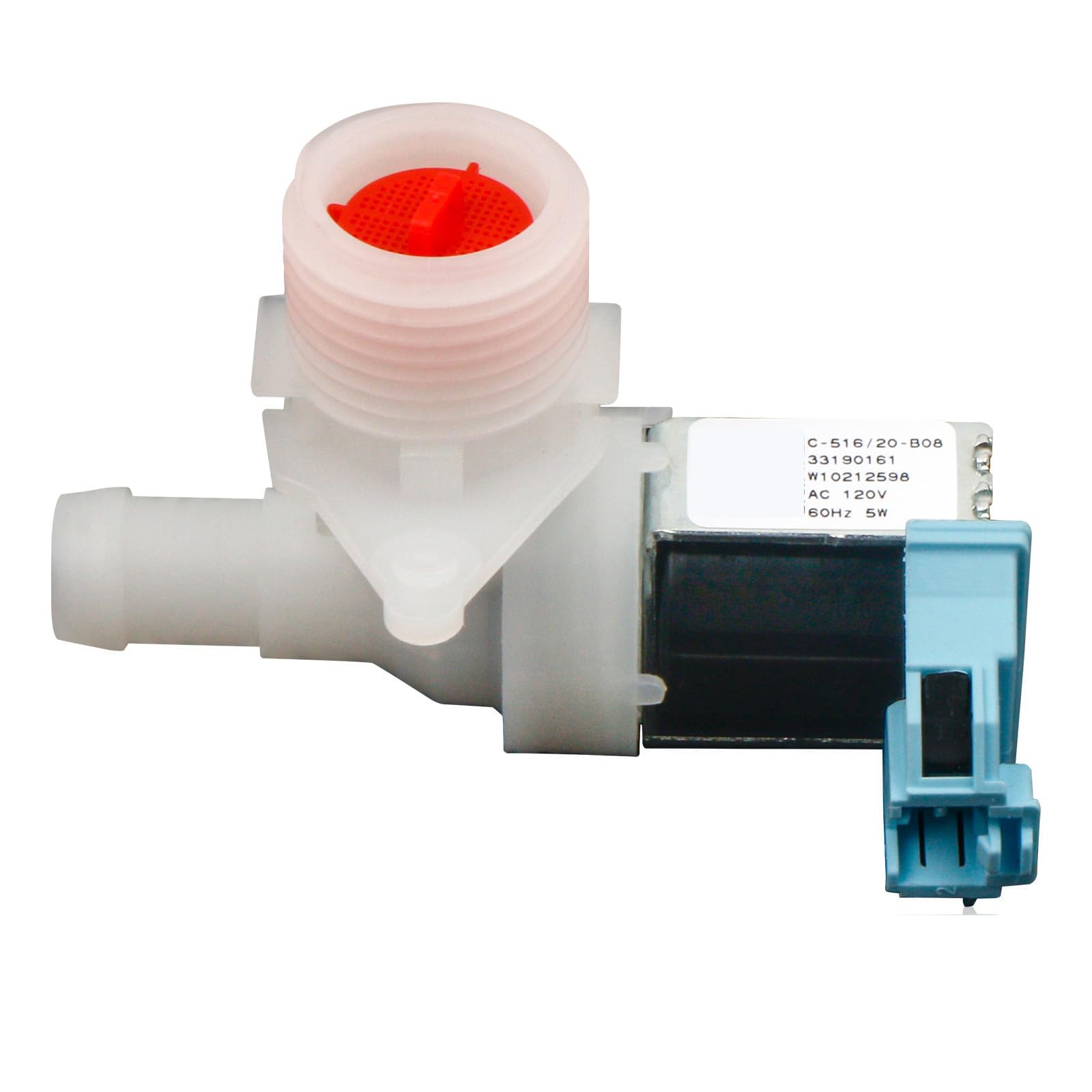 Tsophreniq Pressure Washing Machine W10212598 Washer Water Inlet Solenoid Adapter Easy Installation for AP6017175 WPW10212598 Washing Machine Inlet Adapter