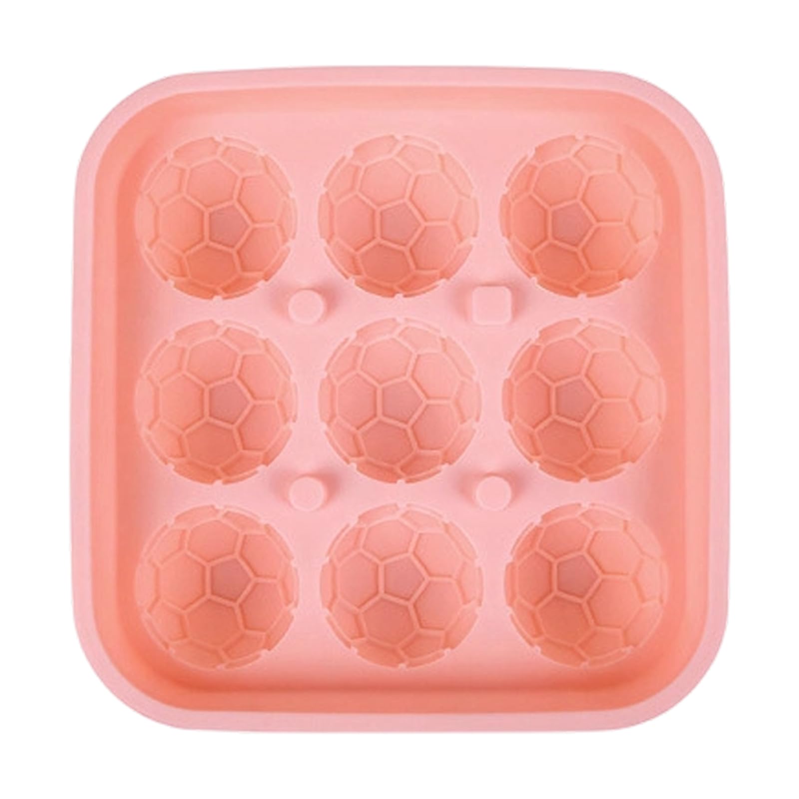MALSSE Multiple Cavity Soccer Ball Ice Cubes Maker Ideal for Themed Parties Leak Proof Football Shaped Ice Ball Maker Club Equipment with Football Designs