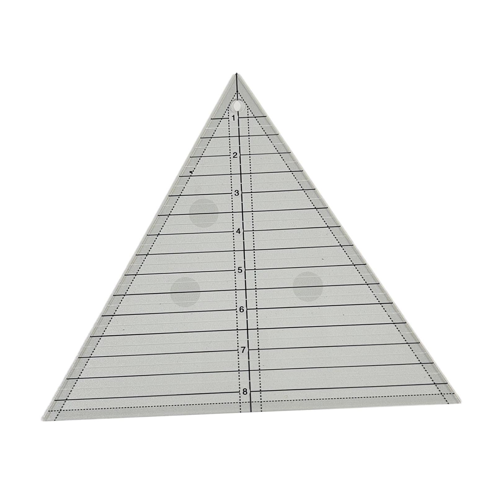 AMLESO 60 Degree Quilting Ruler Easy Patchwork and Quilting Rulers Triangle Shapes Ruler Sewing Templates Transparent Cut Sewing Tools