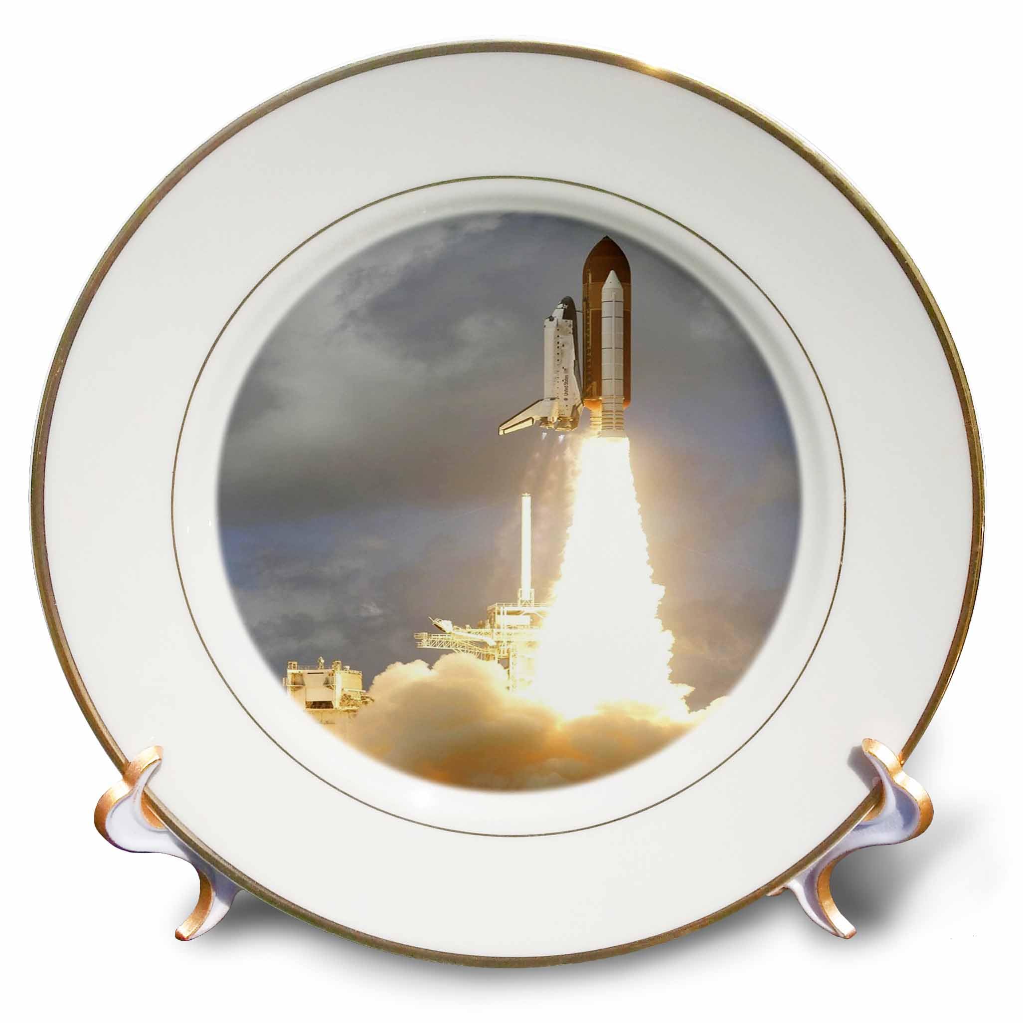 3dRose cp_45088_1 The Space Shuttle-Porcelain Plate, 8-Inch