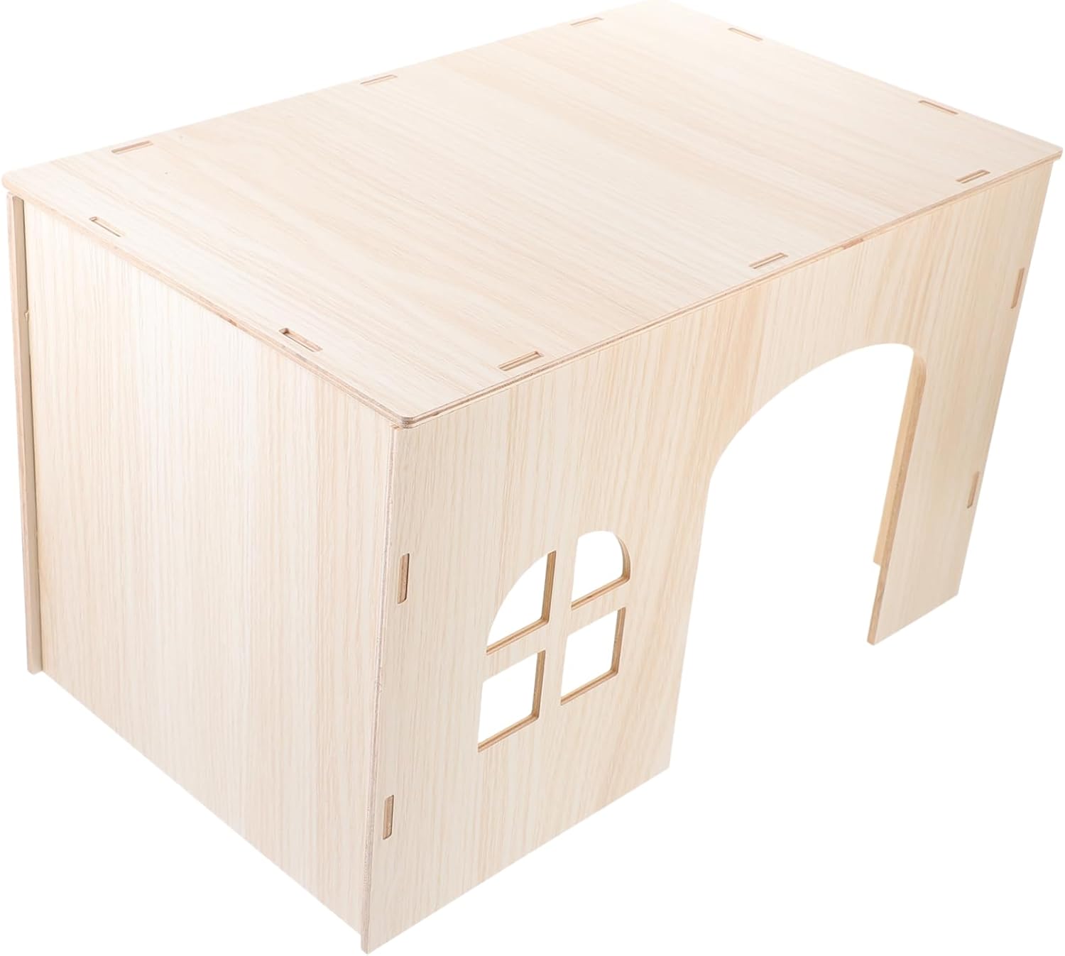 Wooden Squirrel Nest Toy Guinea Pig Hideout Hamster House Toy Small Animal Supply