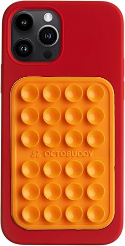 Miniatura 50 de OCTOBUDDY Classic Soporte adhesivo de silicona con succión fuerte para funda de teléfono, manos libres, para selfies y videos, para iPhone y Azul