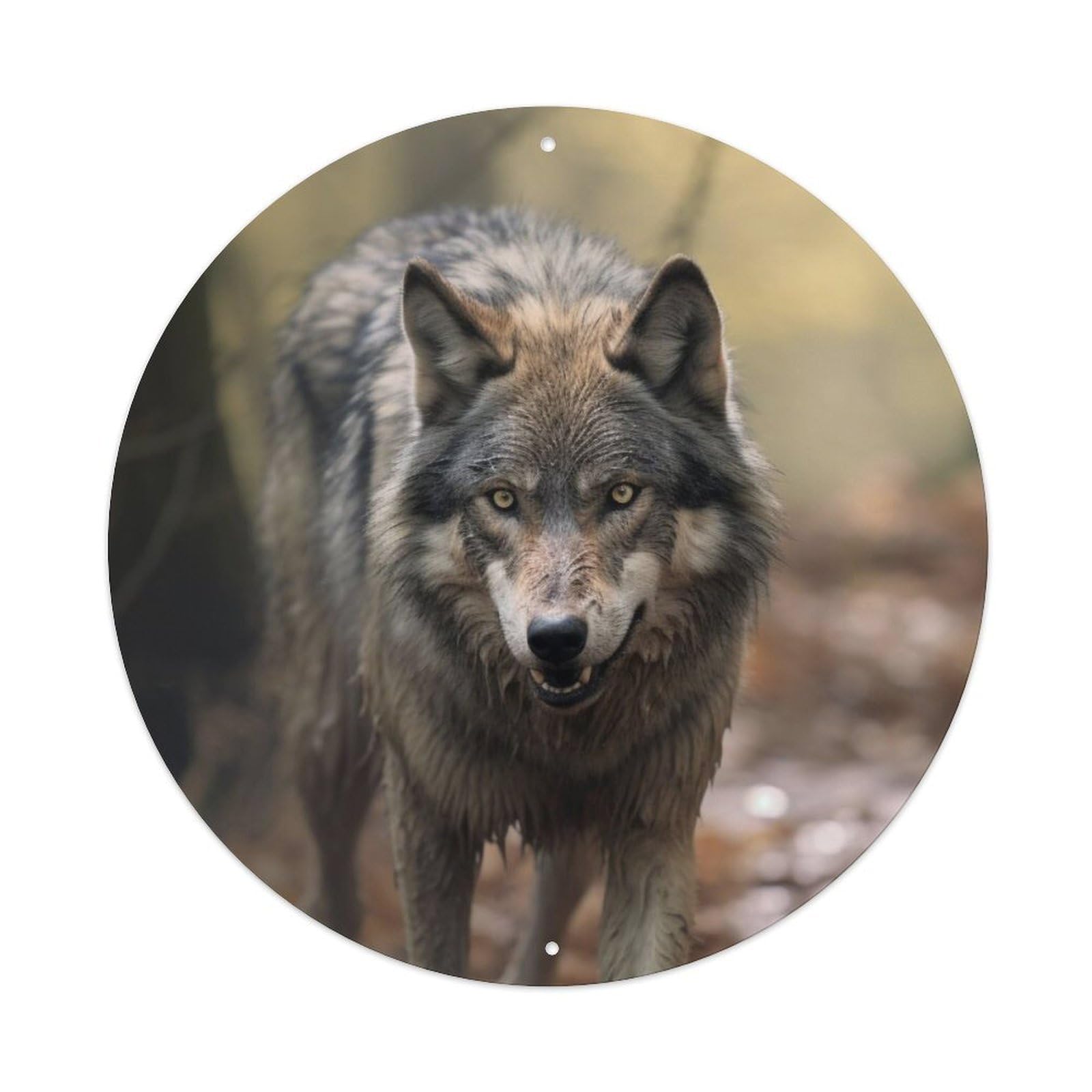 Animal Mexican Wolf Metal Tin Sign