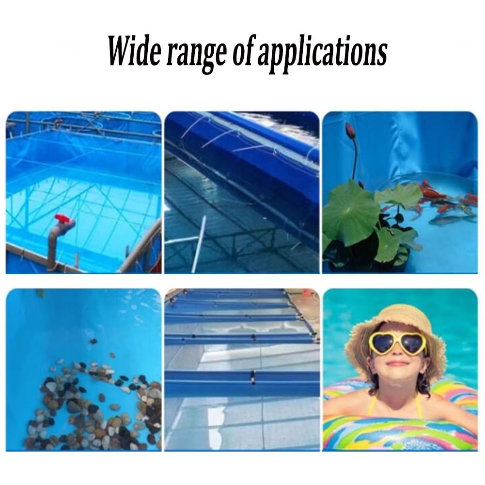 Piscina de metal sobre el suelo de PVC azul de 130 x 100 cm, ideal para diversión y relajación al aire libre, perfecto para el disfrute de niños y familiares