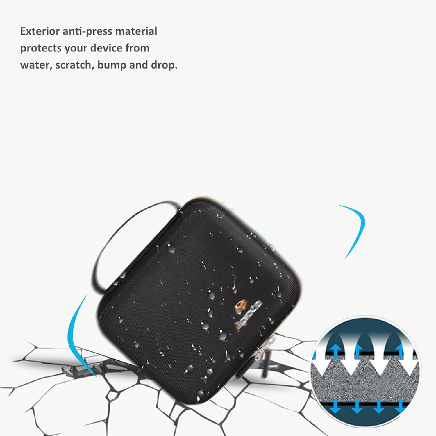 Aproca Case Compatible with MAONO Gaming Audio Mixer Audio Interface, Portable Storage Bag for Accessories (Case Only) - Image 9