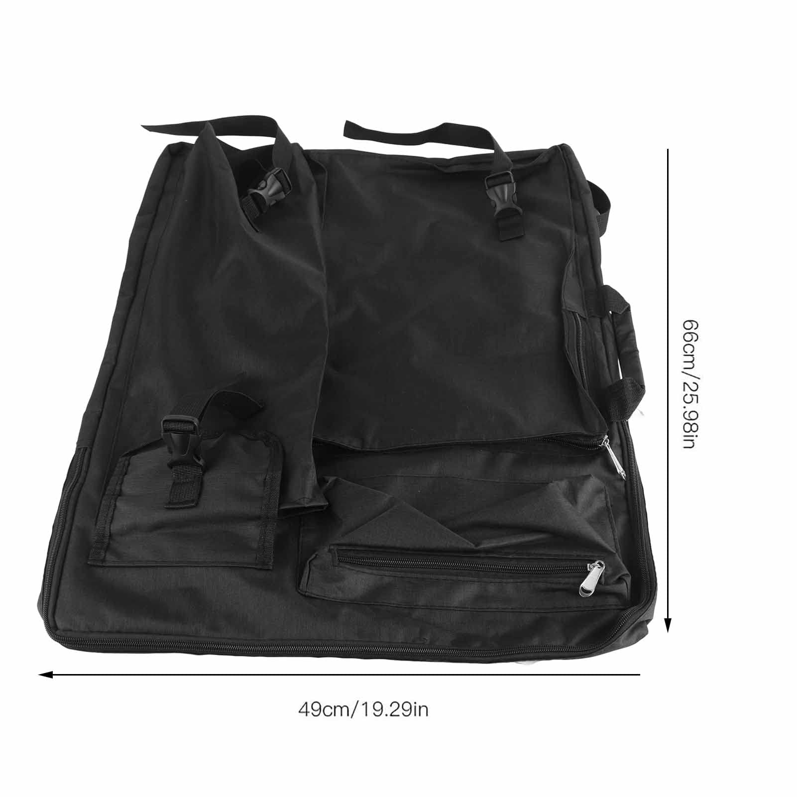 HEEPDD Zaino per Dipingere in Tela 4K, 66x49x6 cm, Impermeabile, Grande Borsa per Artisti, Nero