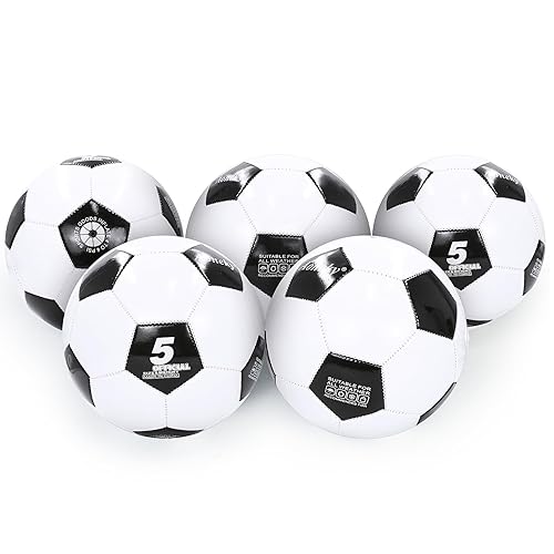 Aoneky Adult Size 5 Traditional Soccer Ball - Ships Deflated,