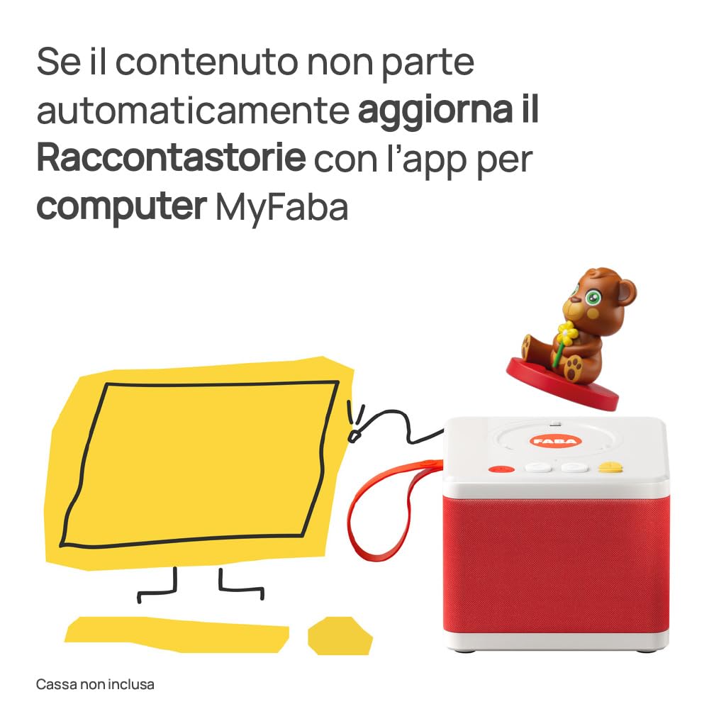 FABA Personaggio Sonoro Canta e Bella con Nino! - Canzoncine - Giocattolo, Contenuti Educativi, Versione Italiana, Bambini 0+ Anni