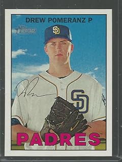 2016 Topps Heritage #336 Drew Pomeranz Padres MLB Baseball Card NM-MT