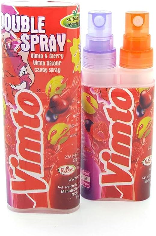 Rose Confectionery: Vimto Double Spray - 15 Box Retro Sweets Candy Halal Jelly Pick and Mix