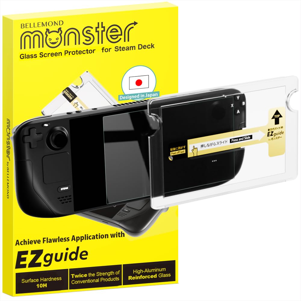 Tempered Glass Screen Protector for Steam Deck/Steam Deck OLED | 1 Pack | EZ Guide Alignm…