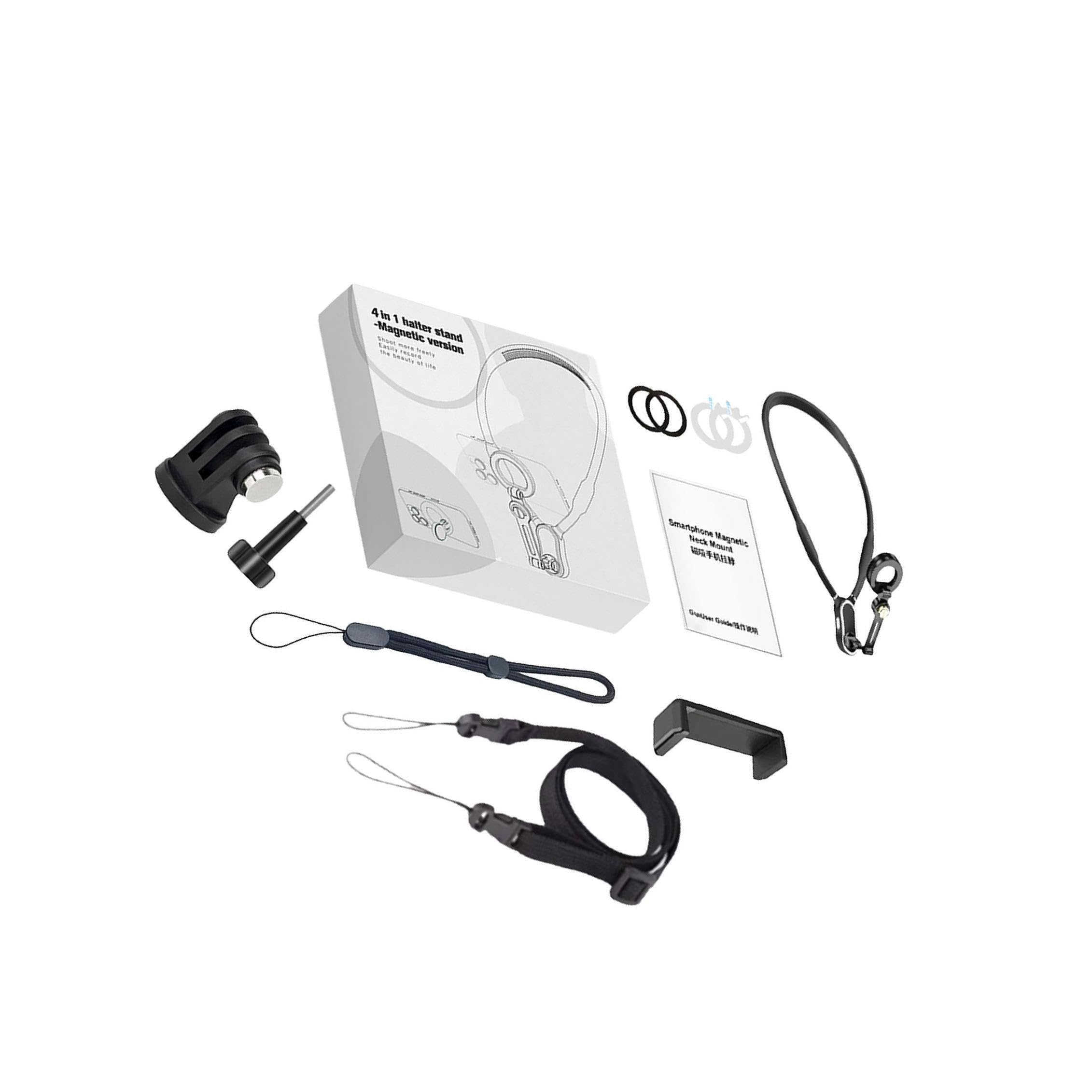 Soporte para teléfono Multifuncional de liberación rápida para Colgar en el Cuello, práctico para Actividades al Aire Libre, fotografía y Vlogs,