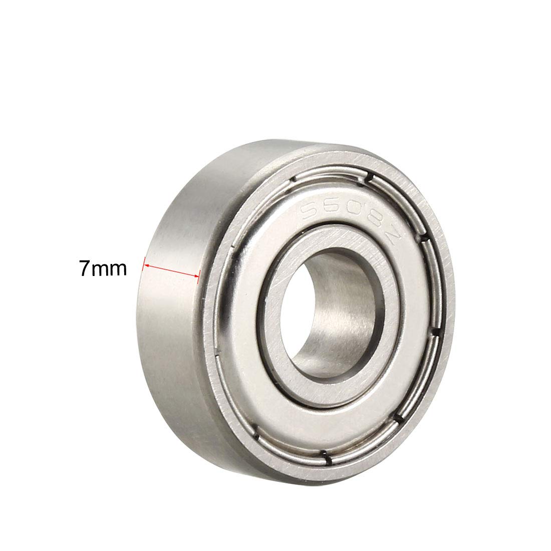 uxcell S608ZZ Stainless Steel Ball Bearing 8x22x7mm Double