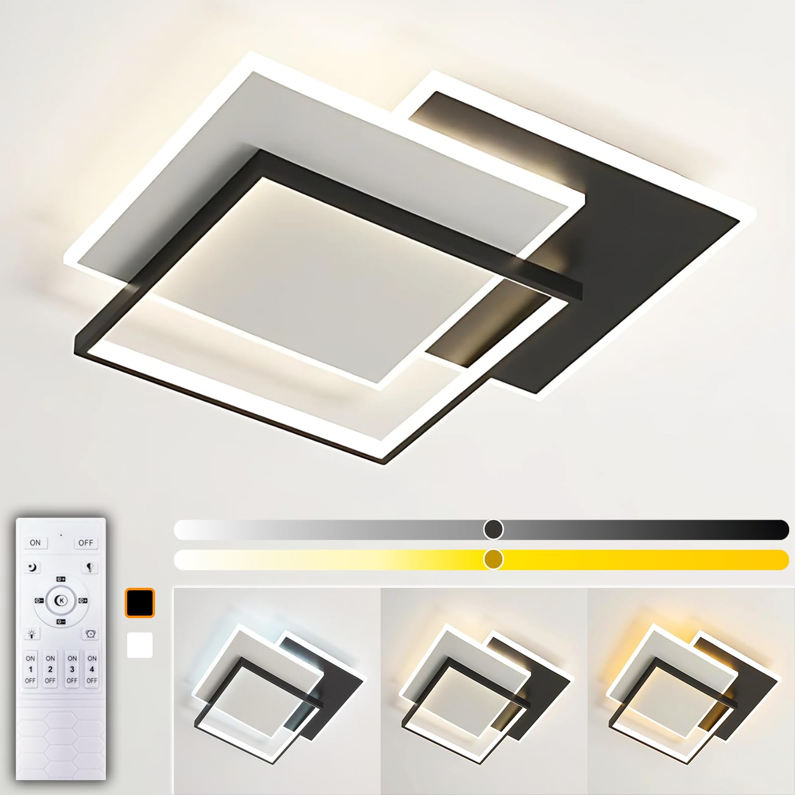 Amazon.co.jp : TAGIYOON シーリングライト LED おしゃれ 四角 6畳 8畳