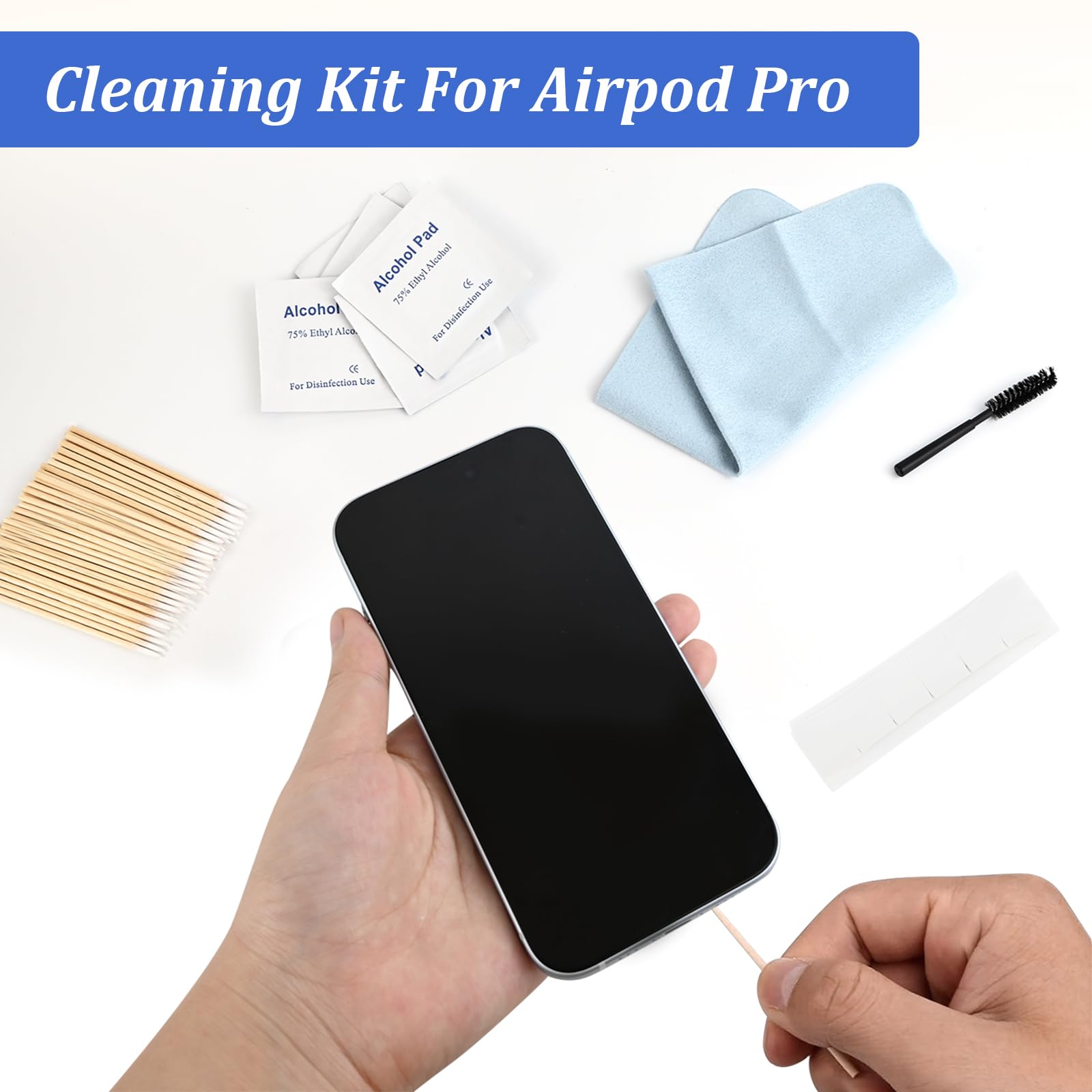 Gommini Per AirPods Pro - Set 4 Paia Con Penna Pulizia XS/S/M/L - Foto 8