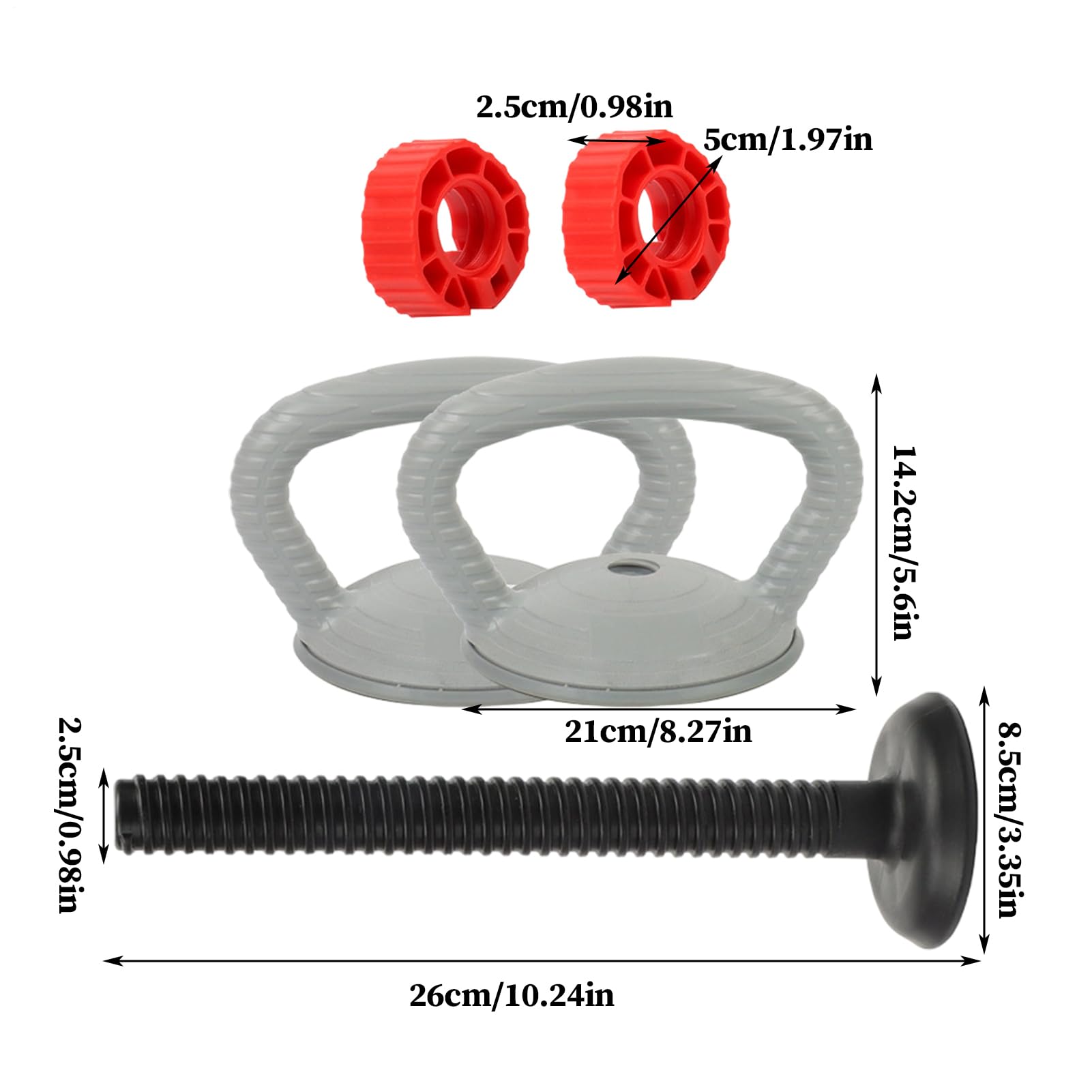 Uchwyt Kettlebell, akcesoria zamienne do sztangi, ergonomiczne uchwyty do hantli do treningu siłowego, domu, siłowni, fitnessu, treningu, zawodów, wygodny uchwyt do bezpiecznego podnoszenia