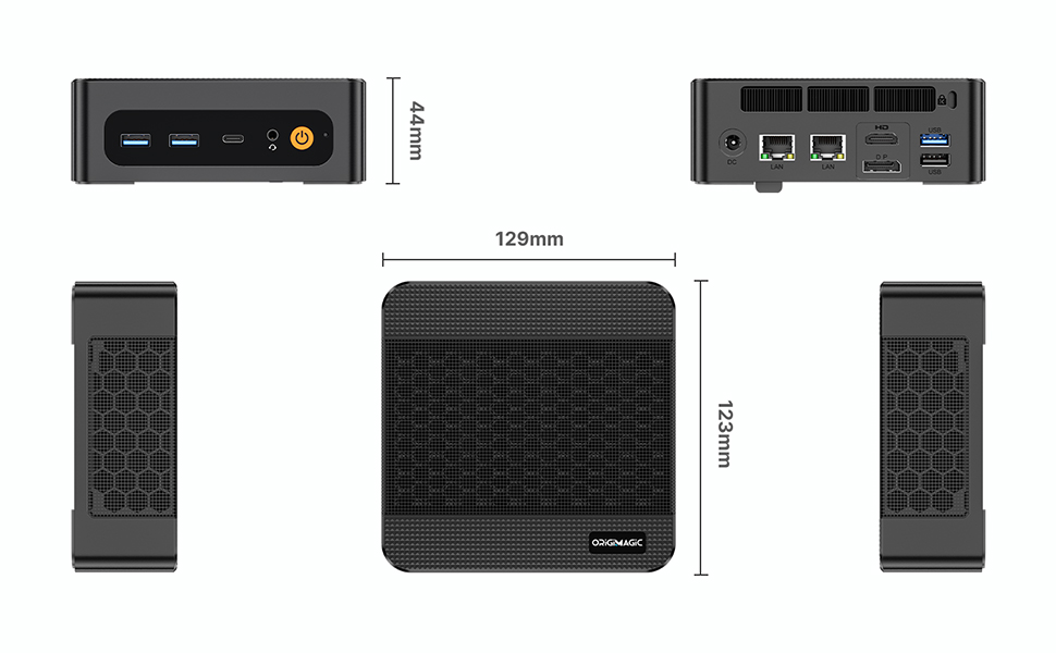 Amazon.com: origimagic N4 Dual Nic Mini PC, Ryzen 9 6900HX, 32GB